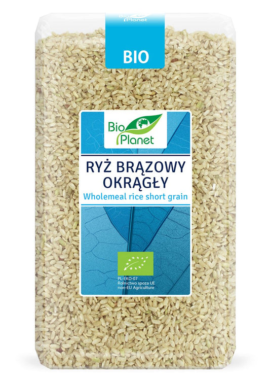 RYŻ BRĄZOWY OKRĄGŁY BIO 1 kg - BIO PLANET-0