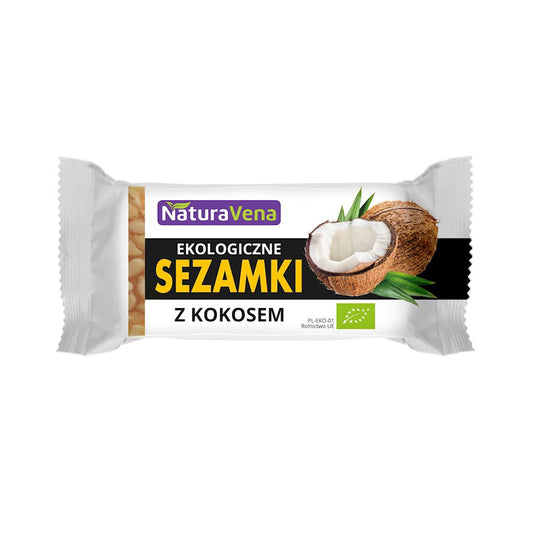 SEZAMKI Z KOKOSEM BIO 27 g - NATURAVENA-0