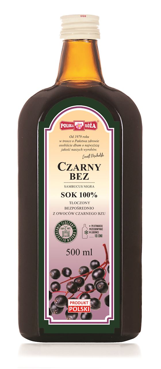 SOK Z CZARNEGO BZU 500 ml - POLSKA RÓŻA-0