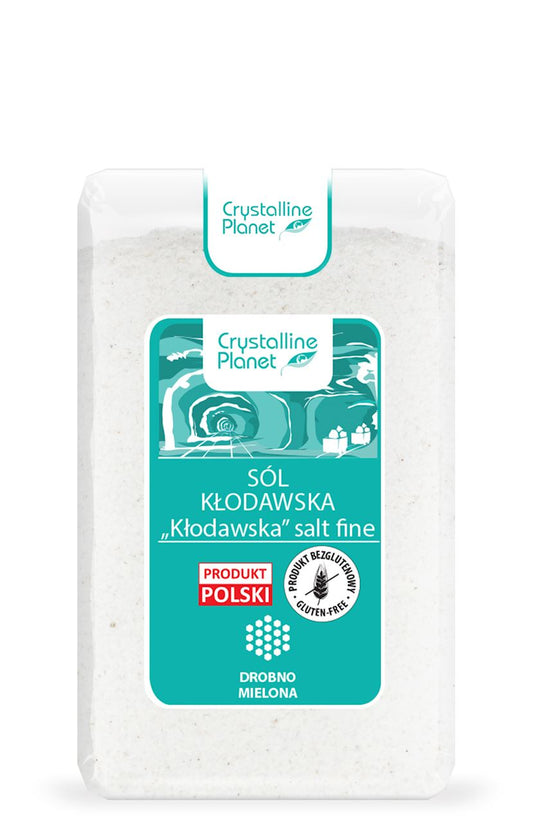 SÓL KŁODAWSKA DROBNO MIELONA BEZGLUTENOWA 600 g - CRYSTALLINE PLANET-0