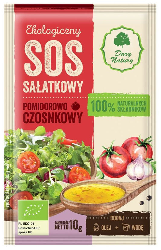 SOS SAŁATKOWY POMIDOROWO - CZOSNKOWY BIO 10 g - DARY NATURY-0