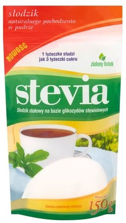 STEVIA PUDER 150 g (DOYPACK) - ZIELONY LISTEK-0