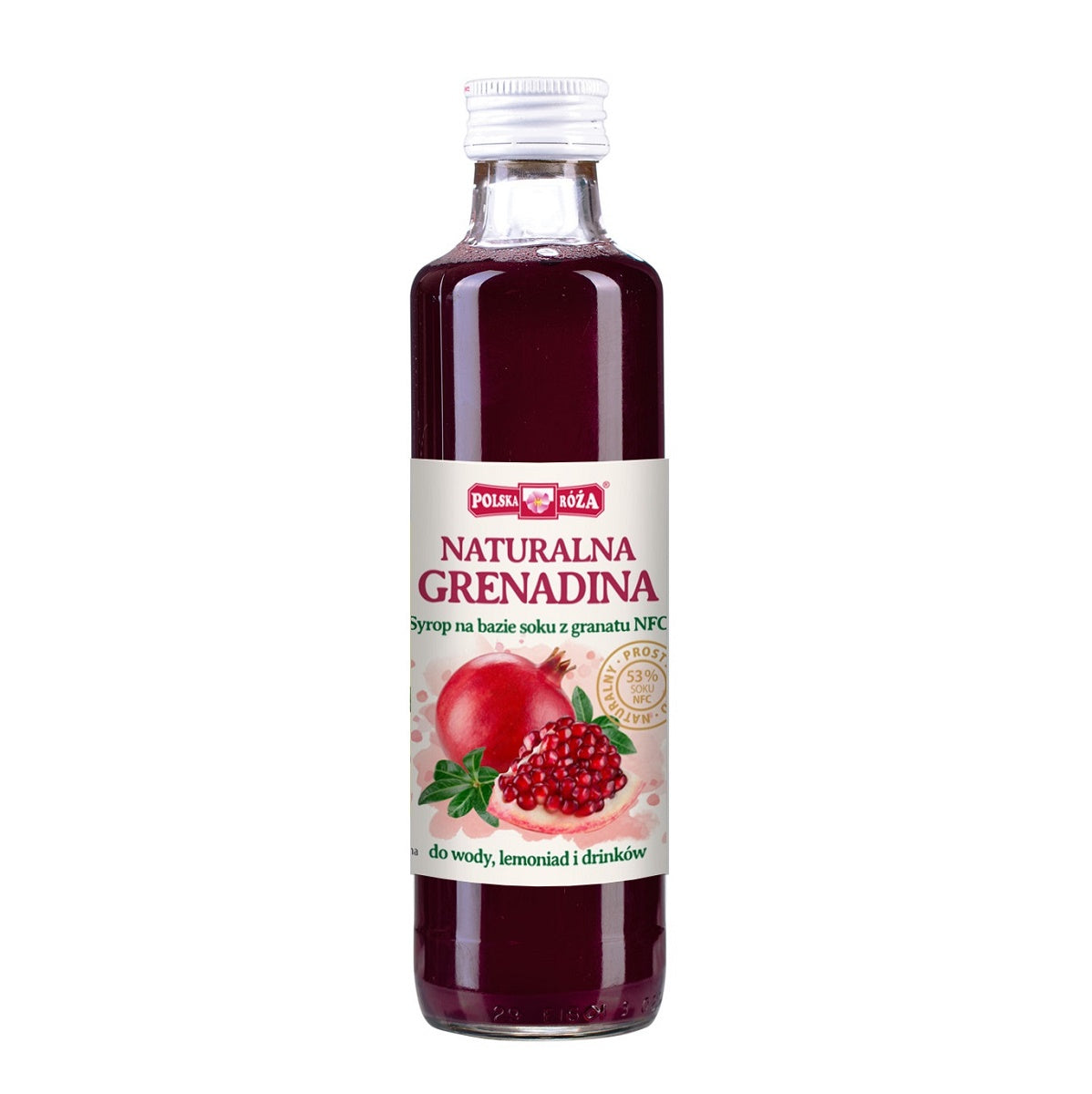 SYROP DO DRINKÓW I KOKTAJLI GRENADINA 250 ml - POLSKA RÓŻA-0