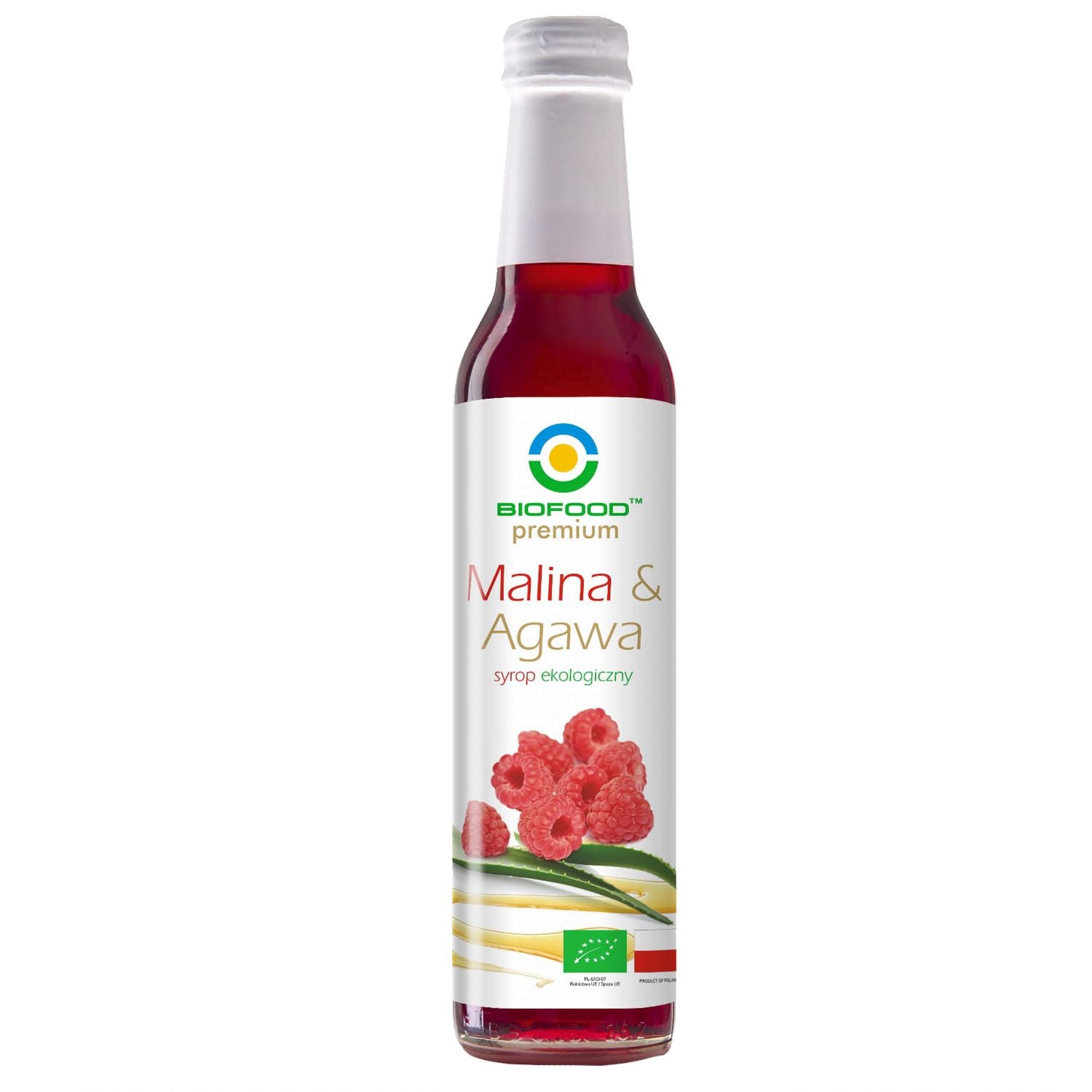 SYROP MALINA Z AGAWĄ BIO 250 ml - BIO FOOD-0