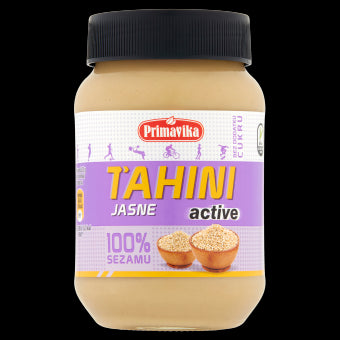 TAHINI JASNE ACTIVE (PASTA SEZAMOWA) BEZGLUTENOWE 460 g - PRIMAVIKA-0