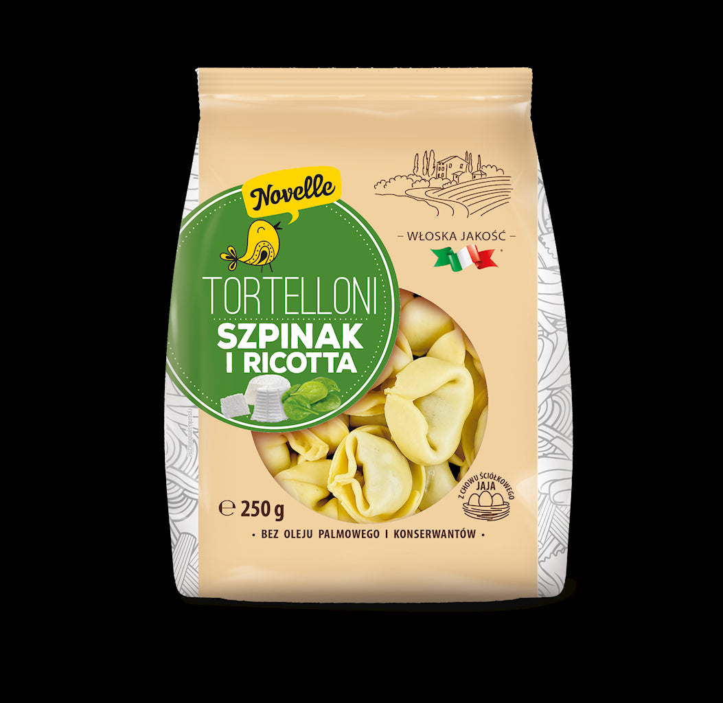 TORTELLONI SZPINAK I RICOTTA 250 g - NOVELLE-0