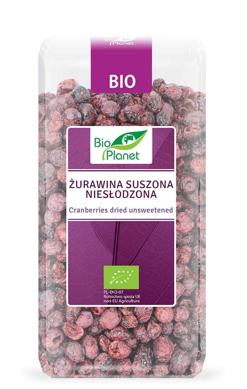 ŻURAWINA SUSZONA NIESŁODZONA BIO 50 g - BIO PLANET-0