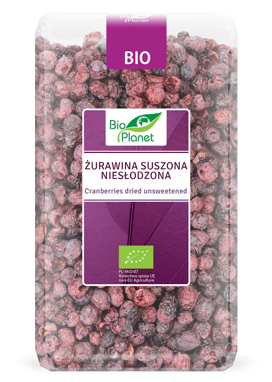 ŻURAWINA SUSZONA NIESŁODZONA BIO 150 g - BIO PLANET-0