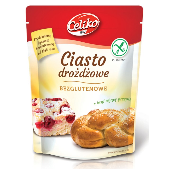 Mieszanka na ciasto drożdżowe bezglutenowe Celiko 200g-0