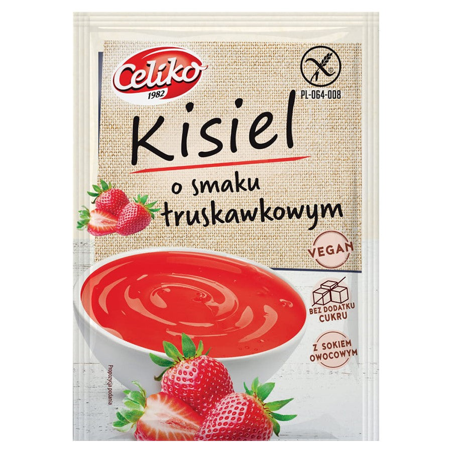 Kisiel truskawkowy bez glutenu Celiko 40g-0