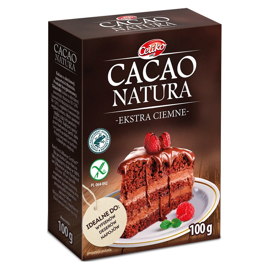 Kakao naturalne, ekstra ciemne bez glutenu Celiko 100g-0