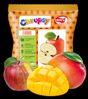 Chipsy z jabłka z sokiem z mango Crispy Natural 18g-0