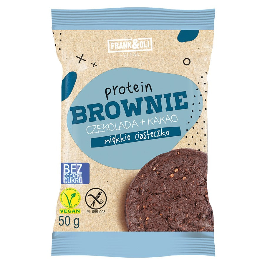 Ciastko proteinowe brownie Frank&Oli, 50g-0