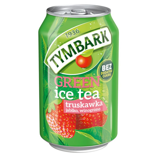 Green Ice Tea truskawka bez dodatku cukru Tymbark 330ml-0