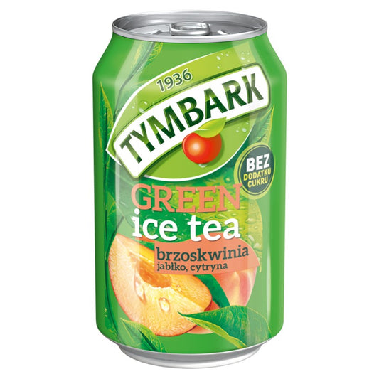 Green Ice Tea brzoskwinia bez dodatku cukru Tymbark 330ml-0