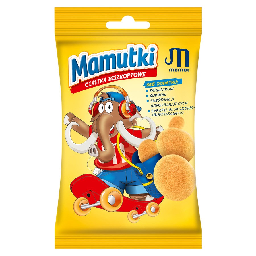 Mamutki - ciastka biszkoptowe bez dodatku cukru 20g-0