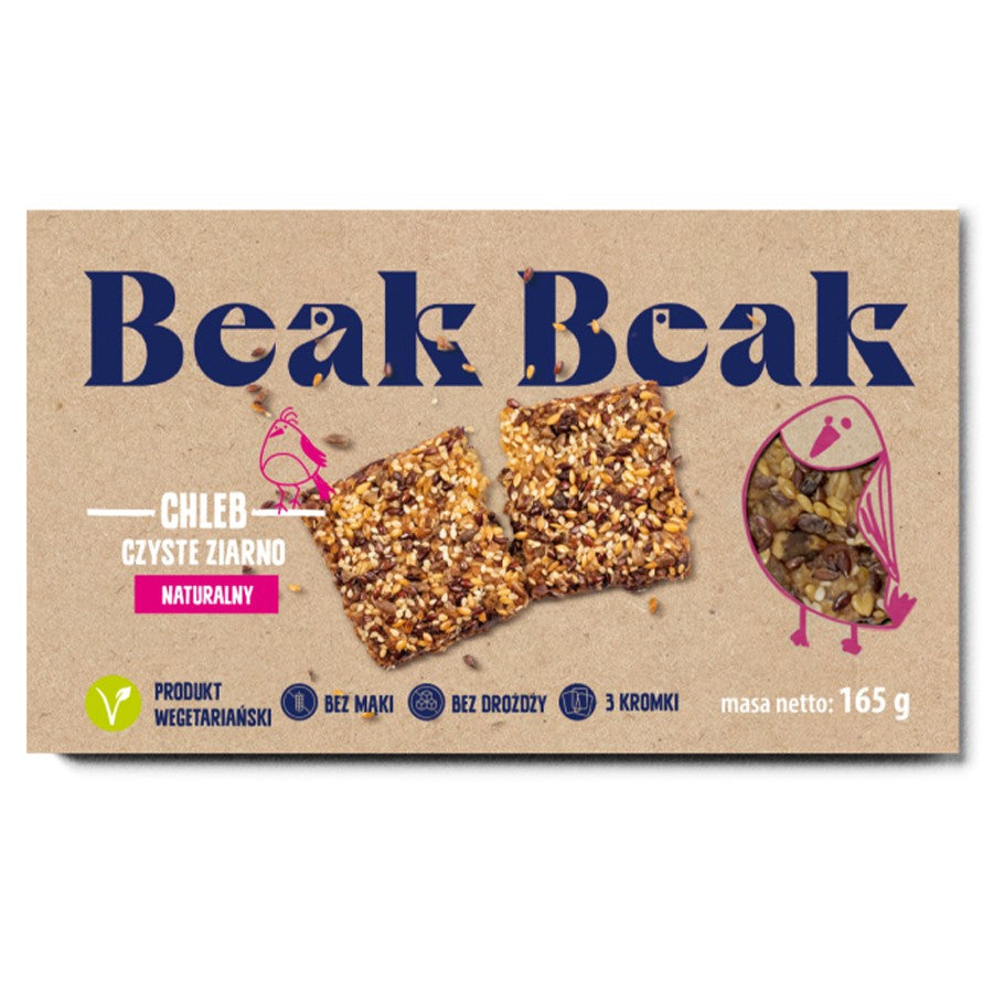 Chleb Czyste Ziarno Naturalny Beak Beak, 165g-0