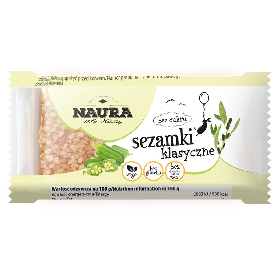 Sezamki bez cukru Naura, 27g-0