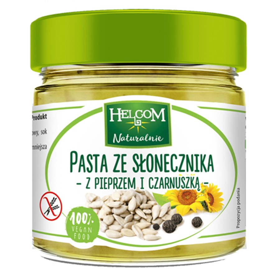 Pasta ze słonecznika z pieprzem i czarnuszką Helcom 180g-0