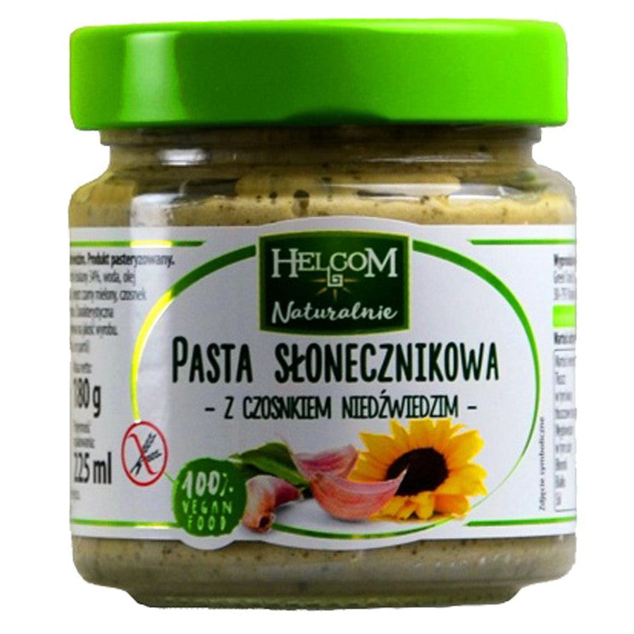 Pasta słonecznikowa z czosnkiem niedźwiedzim Helcom 180g-0