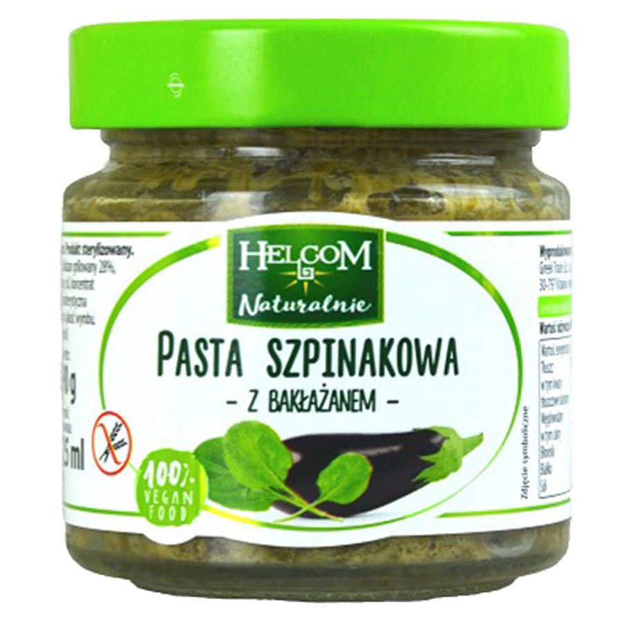 Pasta szpinakowa z bakłażanem Helcom 190g-0