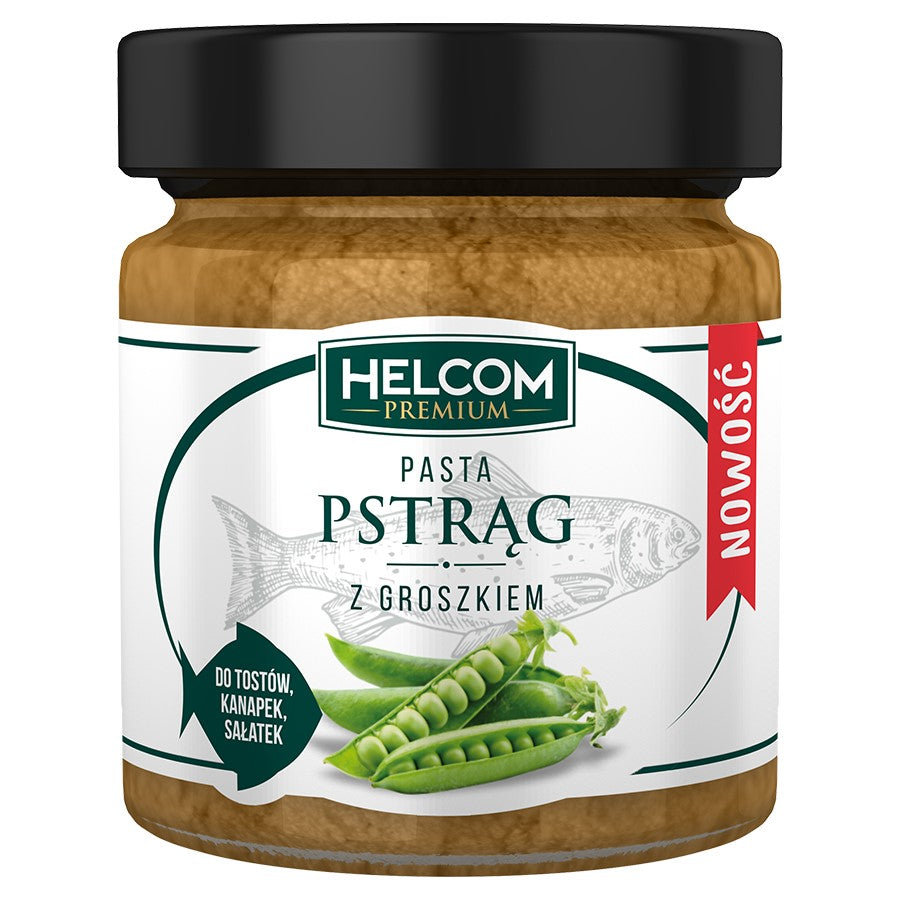 Pasta z pstrąga z groszkiem Helcom 180g-0