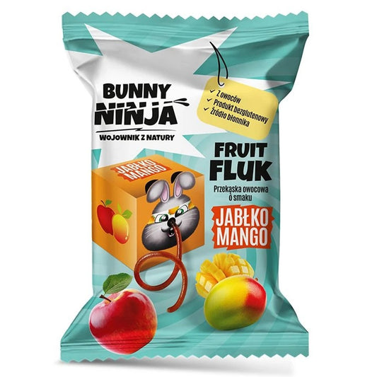 Przekąska owocowa o smaku jabłko-mango Fruit Fluk, 15 g-0