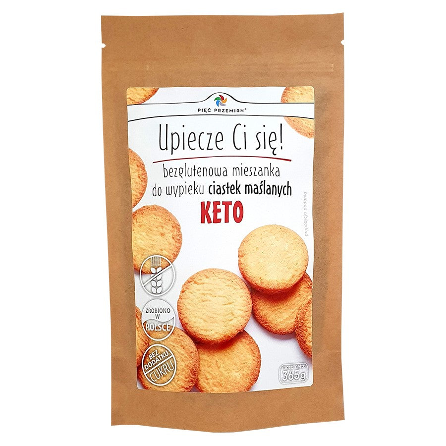 Mieszanka na keto ciastka bezglutenowe Pięć Przemian, 365g-0