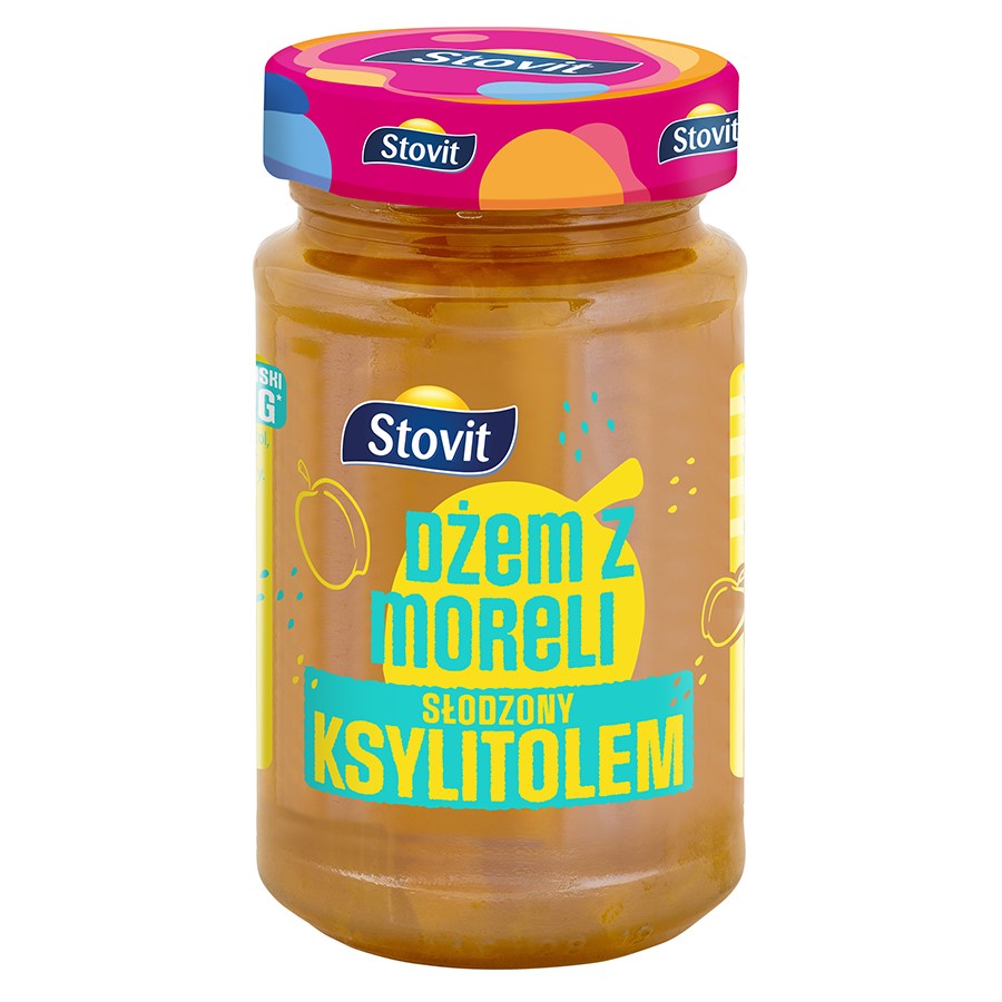 Dżem morelowy słodzony ksylitolem Stovit 250g-0