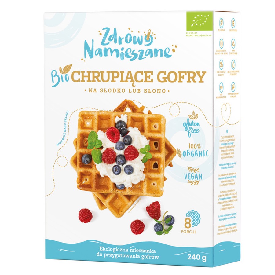 Chrupiące gofry Zdrowo Namieszane BIO 240g-0