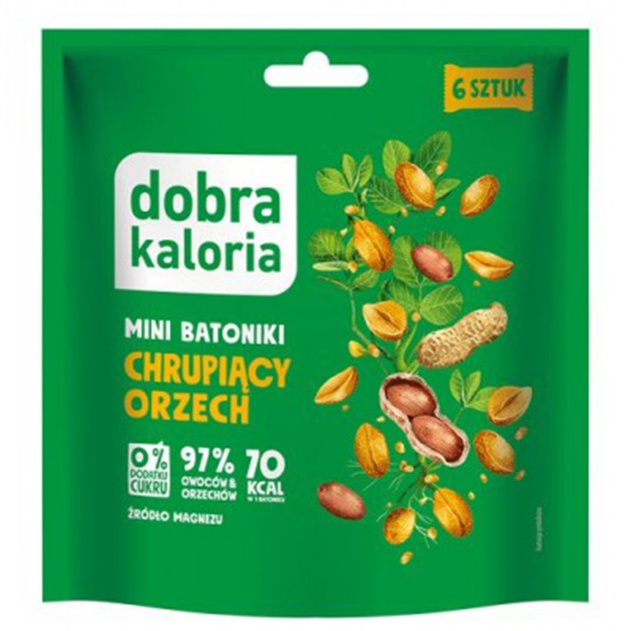 Minibatoniki daktylowe - chrupiący orzech Dobra Kaloria, 108g-0