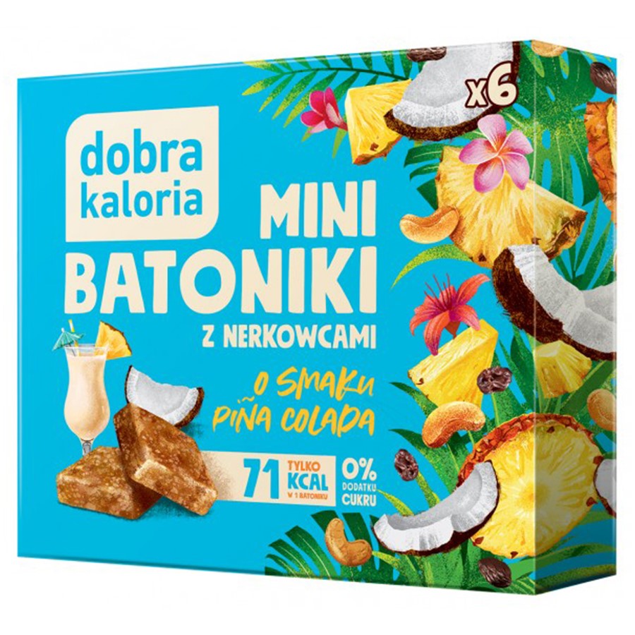 Minibatoniki z nerkowców - pina colada Dobra Kaloria, 102g-0