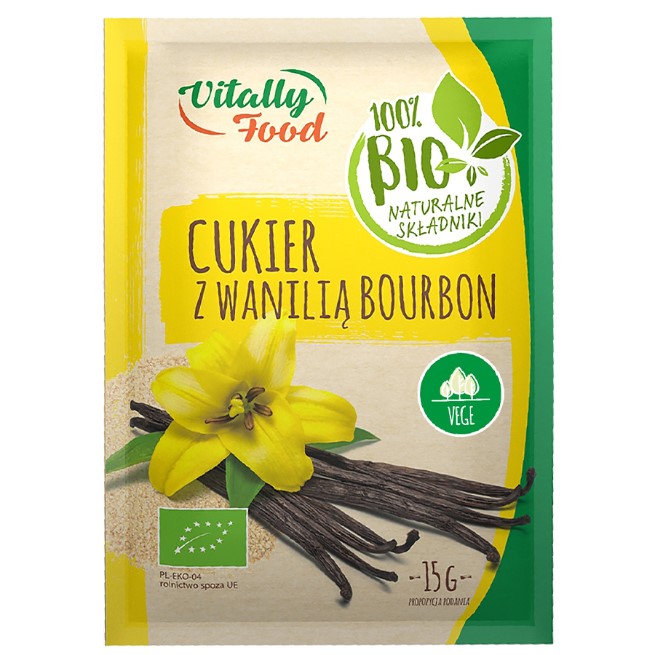 Cukier z wanilia Burbon Vitally Food BIO 15g-0