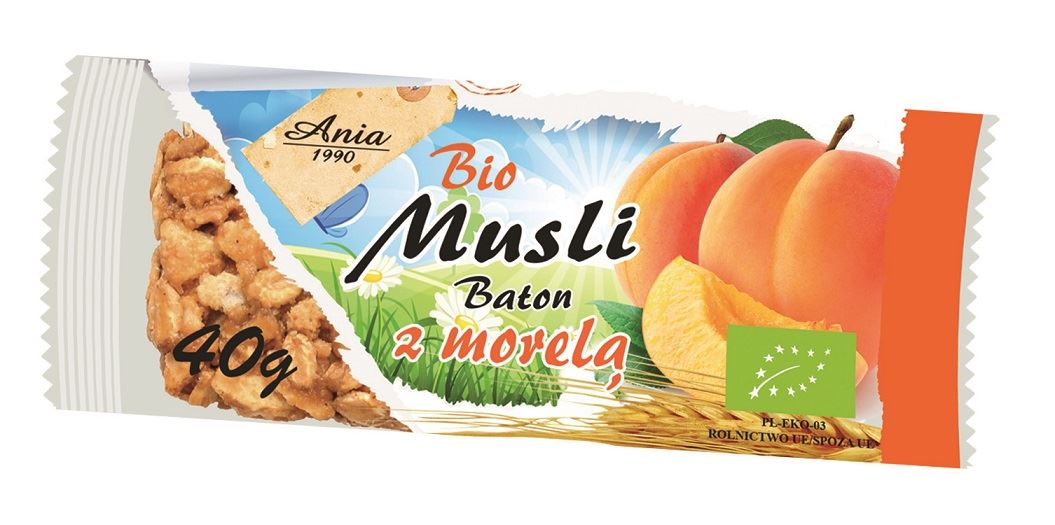 BATON MUSLI Z MORELĄ BIO 40 g - BIO ANIA-0