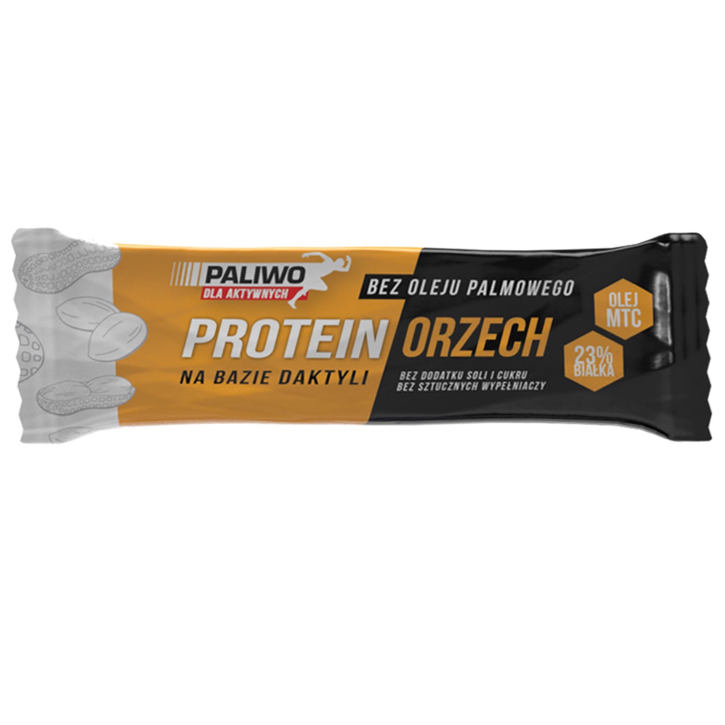 BATON PROTEINOWY ORZECHOWY Z DODATKIEM OLEJU MCT 50 g - PALIWO DLA AKTYWNYCH-0