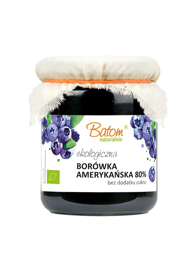 BORÓWKA AMERYKAŃSKA 80 %  BIO 260 g - BATOM-0