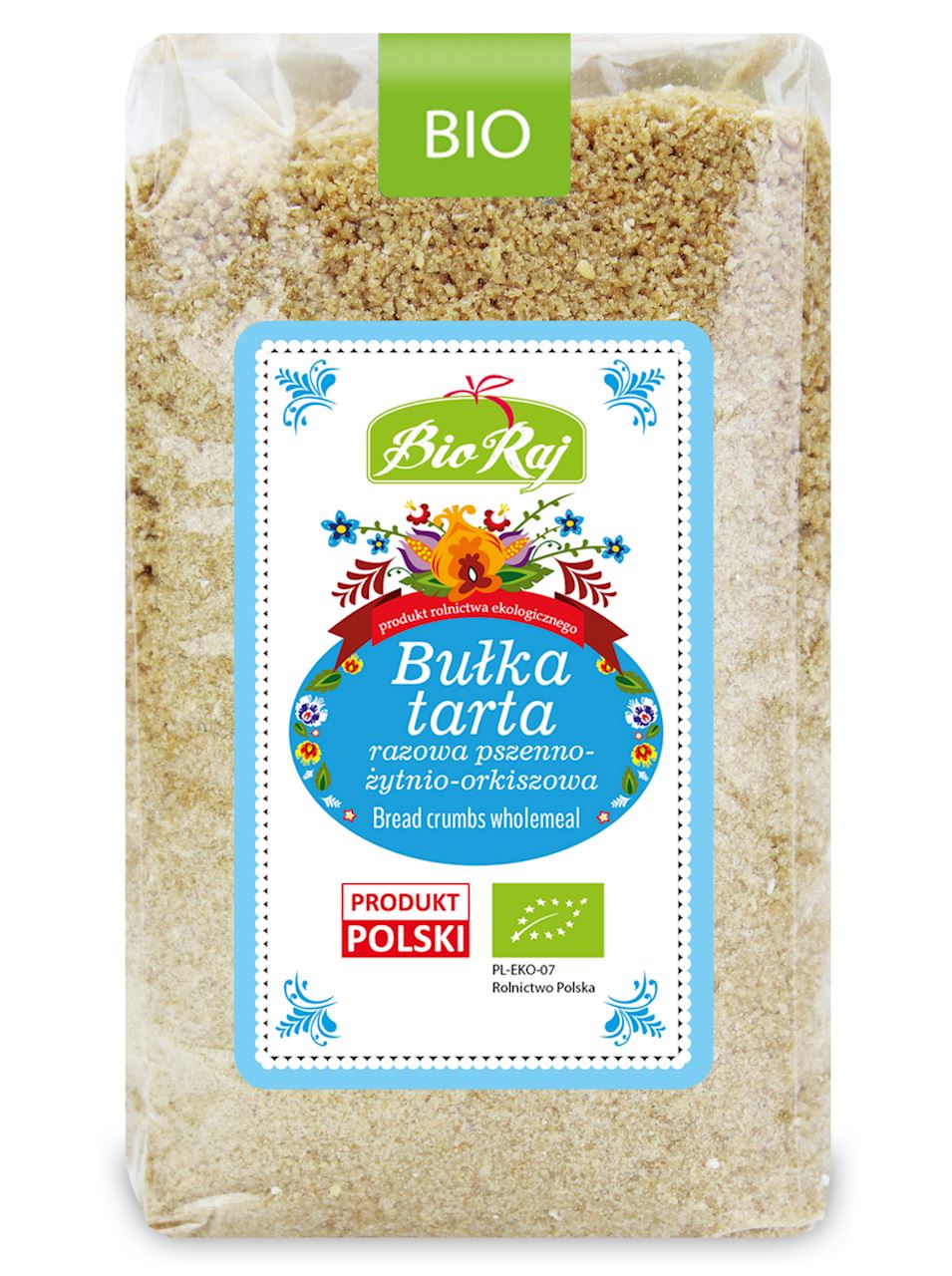 BUŁKA TARTA RAZOWA BIO 500 g - BIO RAJ-0