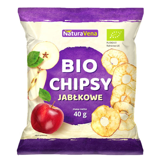 CHIPSY JABŁKOWE BIO 40 g - NATURAVENA-0