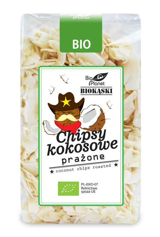 CHIPSY KOKOSOWE PRAŻONE BIO 150 g - BIO PLANET-0