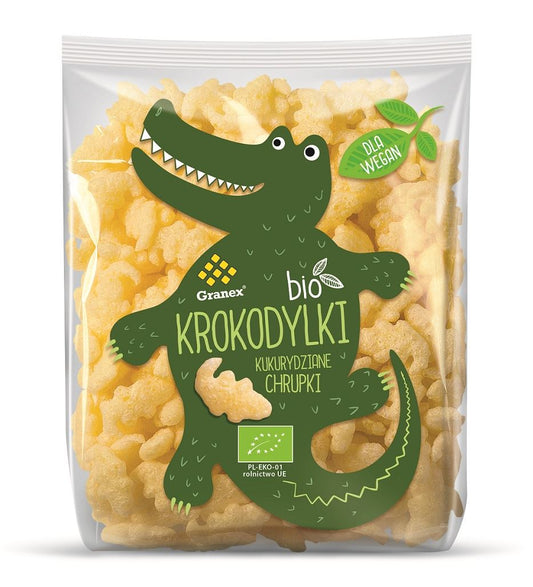 CHRUPKI KUKURYDZIANE KROKODYLKI BIO 80 g - GRANEX-0