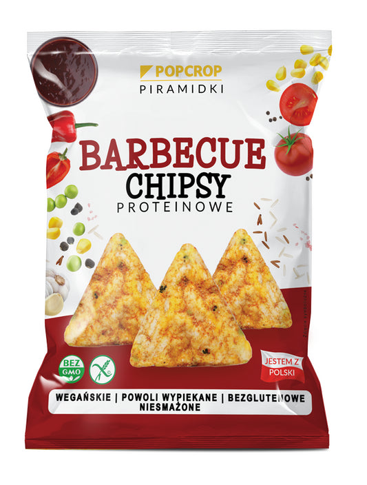 CHRUPKI PIRAMIDKI PROTEINOWE O SMAKU BARBECUE 60 g - POPCROP-0