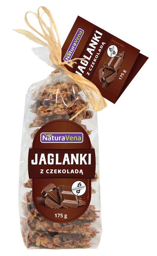 CIASTKA JAGLANKI Z CZEKOLADĄ BEZGLUTENOWE 175 g - NATURAVENA-0