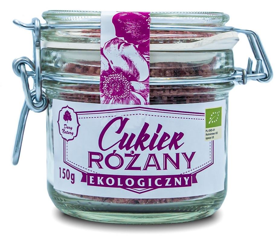 CUKIER RÓŻANY BIO 150 g - DARY NATURY-0