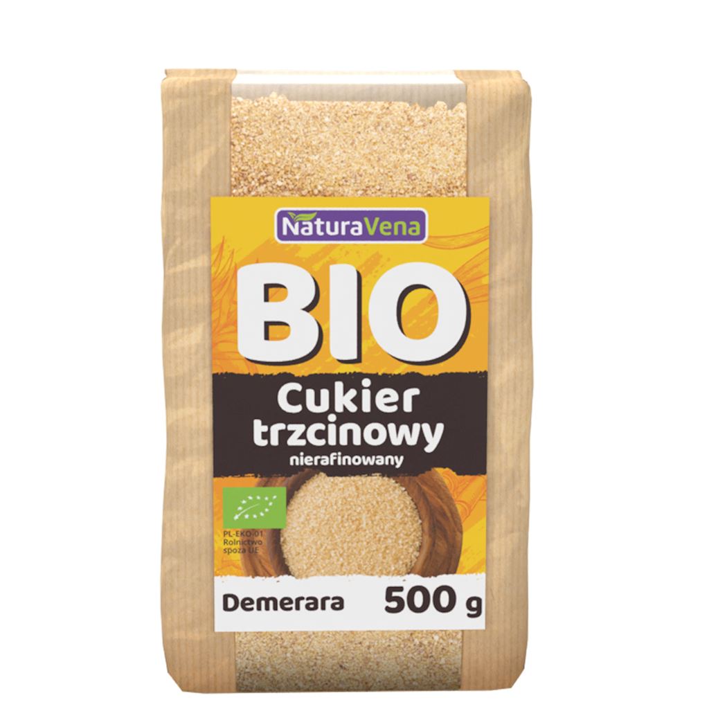 CUKIER TRZCINOWY BIO 500 g - NATURAVENA-0