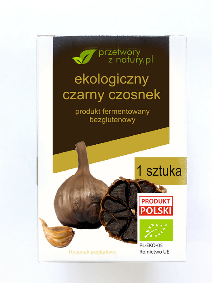 CZARNY CZOSNEK BEZGLUTENOWY BIO (1 szt.) - PRZETWORY Z NATURY-0