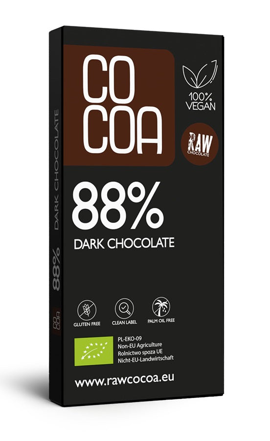 CZEKOLADA CIEMNA 88 % BEZGLUTENOWA BIO 50 g - COCOA-0