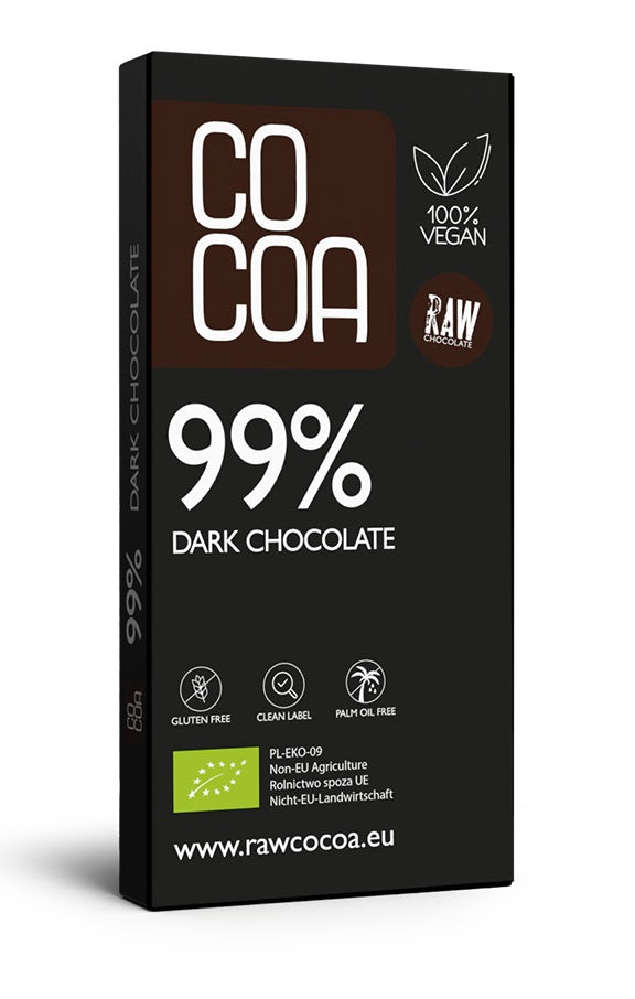 CZEKOLADA CIEMNA 99 % BEZGLUTENOWA BIO 50 g - COCOA-0