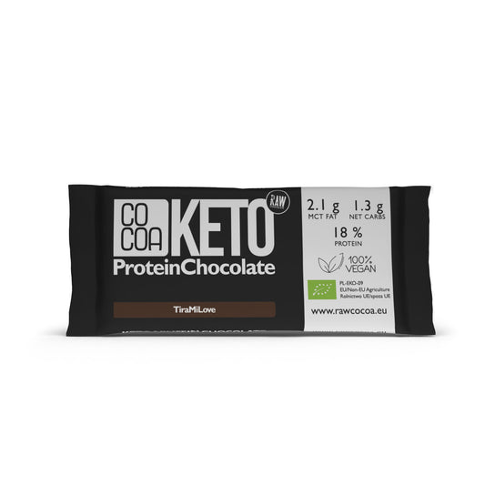 CZEKOLADA KETO PROTEINOWA O SMAKU TIRAMISU BIO 40 g - COCOA-0