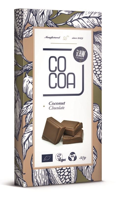 CZEKOLADA KOKOSOWA BIO 50 g - COCOA-0