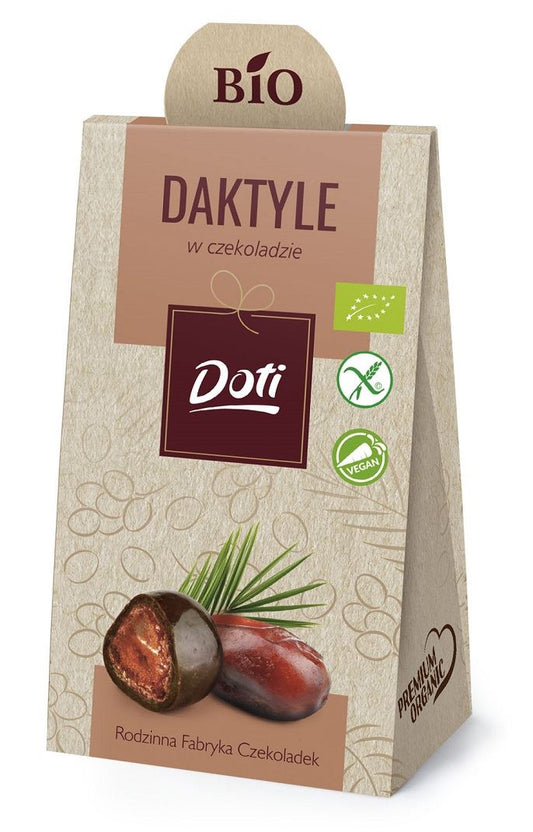 DAKTYLE W CZEKOLADZIE GORZKIEJ BEZGLUTENOWE BIO 50 g - DOTI-0